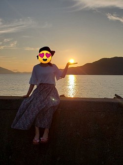 夕日最高